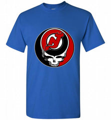 NHL TEAM NEW JERSEY DEVILS X GRATEFUL DEAD LOGO BAND Shirt - zezetee NHL TEAM NEW JERSEY DEVILS X GRATEFUL DEAD LOGO BAND Shirt - zezetee