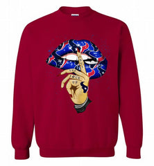 NFL Texans Lip Shut The Fuck Up Crewneck Sweatshirt - zezetee NFL Texans Lip Shut The Fuck Up Crewneck Sweatshirt - zezetee