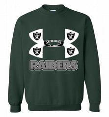 Under Armour Oakland Raiders Crewneck Sweatshirt - zezetee Under Armour Oakland Raiders Crewneck Sweatshirt - zezetee
