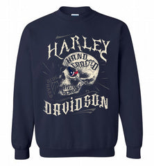 HARLEY DAVIDSON SKULL Houston Texans Crewneck Sweatshirt - zezetee HARLEY DAVIDSON SKULL Houston Texans Crewneck Sweatshirt - zezetee