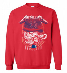 Metallica Skull Snake Indianapolis Colts Crewneck Sweatshirt - zezetee Metallica Skull Snake Indianapolis Colts Crewneck Sweatshirt - zezetee