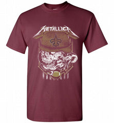 Metallica Skull Snake New Orleans Saints Shirt - zezetee Metallica Skull Snake New Orleans Saints Shirt - zezetee