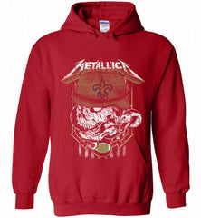 Metallica Skull Snake New Orleans Saints Hoodie - zezetee Metallica Skull Snake New Orleans Saints Hoodie - zezetee