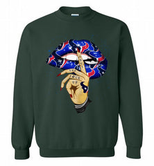 NFL Texans Lip Shut The Fuck Up Crewneck Sweatshirt - zezetee NFL Texans Lip Shut The Fuck Up Crewneck Sweatshirt - zezetee