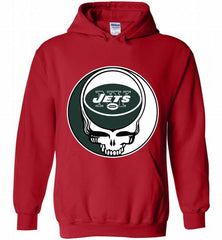 New York Jets Grateful Dead Logo Band Hoodie - zezetee New York Jets Grateful Dead Logo Band Hoodie - zezetee