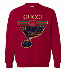 Gucci St Louis Blues Logo Crewneck Sweatshirt - zezetee Gucci St Louis Blues Logo Crewneck Sweatshirt - zezetee