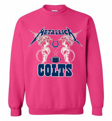 Metallica Indianapolis Colts Logo Crewneck Sweatshirt - zezetee Metallica Indianapolis Colts Logo Crewneck Sweatshirt - zezetee