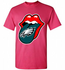 Philadelphia Eagles  x The Rolling Stones Logo Shirt - zezetee Philadelphia Eagles  x The Rolling Stones Logo Shirt - zezetee