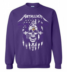 Metallica Snake Skull Minnesota Vikings Logo Crewneck Sweatshirt - zezetee Metallica Snake Skull Minnesota Vikings Logo Crewneck Sweatshirt - zezetee