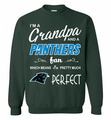 I'M A Grandpa And A Carolina Panthers Pretty Much Perfect Crewneck Sweatshirt - zezetee I'M A Grandpa And A Carolina Panthers Pretty Much Perfect Crewneck Sweatshirt - zezetee