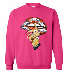 NFL Broncos Lip Shut The Fuck Up Crewneck Sweatshirt - zezetee NFL Broncos Lip Shut The Fuck Up Crewneck Sweatshirt - zezetee