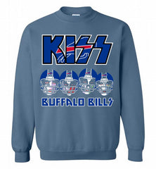 Kiss Buffalo Bills Logo Crewneck Sweatshirt - zezetee Kiss Buffalo Bills Logo Crewneck Sweatshirt - zezetee