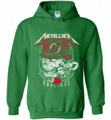 Metallica Skull Snake New Jersey Devils Hoodie - zezetee Metallica Skull Snake New Jersey Devils Hoodie - zezetee