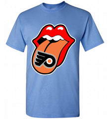 Philadelphia Flyers  x The Rolling Stones Logo Shirt - zezetee Philadelphia Flyers  x The Rolling Stones Logo Shirt - zezetee