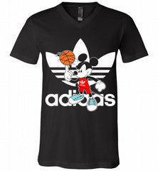 ADIDAS BASKETBALL MICKEY MOUSE DISNEY SPORTS V-Neck Shirt - zezetee ADIDAS BASKETBALL MICKEY MOUSE DISNEY SPORTS V-Neck Shirt - zezetee