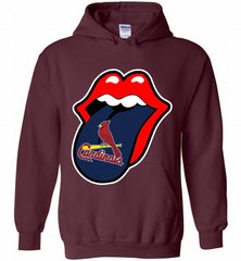 St Louis Cardinals  x The Rolling Stones Logo Hoodie - zezetee St Louis Cardinals  x The Rolling Stones Logo Hoodie - zezetee