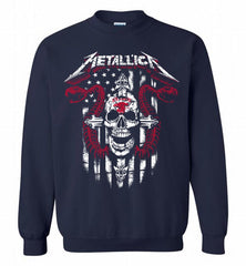 Metallica St Louis Eagles Logo Crewneck Sweatshirt - zezetee Metallica St Louis Eagles Logo Crewneck Sweatshirt - zezetee