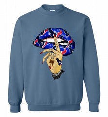 NFL Texans Lip Shut The Fuck Up Crewneck Sweatshirt - zezetee NFL Texans Lip Shut The Fuck Up Crewneck Sweatshirt - zezetee