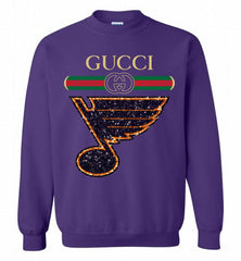 Gucci St Louis Blues Logo Crewneck Sweatshirt - zezetee Gucci St Louis Blues Logo Crewneck Sweatshirt - zezetee