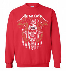 Metallica Snake Skull New Orleans Pelicans Logo Crewneck Sweatshirt - zezetee Metallica Snake Skull New Orleans Pelicans Logo Crewneck Sweatshirt - zezetee
