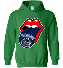 Vancouver Canucks  x The Rolling Stones Logo Hoodie - zezetee Vancouver Canucks  x The Rolling Stones Logo Hoodie - zezetee