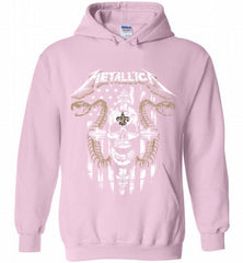 Metallica Snake Skull New Orleans Saints Logo Hoodie - zezetee Metallica Snake Skull New Orleans Saints Logo Hoodie - zezetee