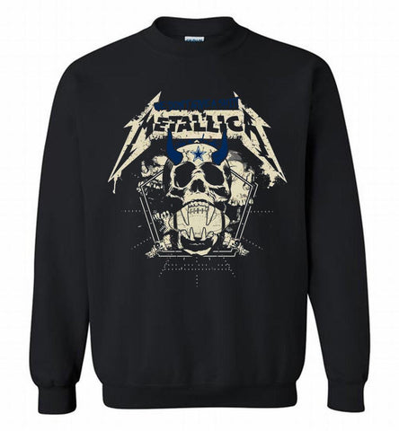 Metallica We Don't Give A Shit Dallas Cowboys Crewneck Sweatshirt - zezetee Metallica We Don't Give A Shit Dallas Cowboys Crewneck Sweatshirt - zezetee