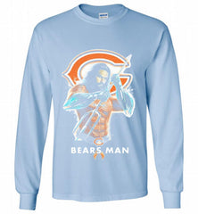 AQUAMAN CHICAGO BEARS MAN Gildan Long Shirt - zezetee AQUAMAN CHICAGO BEARS MAN Gildan Long Shirt - zezetee