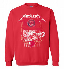 Metallica Skull Minnesota Twins Logo Crewneck Sweatshirt - zezetee Metallica Skull Minnesota Twins Logo Crewneck Sweatshirt - zezetee