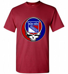 NHL TEAM NEW YORK RANGERS X GRATEFUL DEAD LOGO BAND Shirt - zezetee NHL TEAM NEW YORK RANGERS X GRATEFUL DEAD LOGO BAND Shirt - zezetee