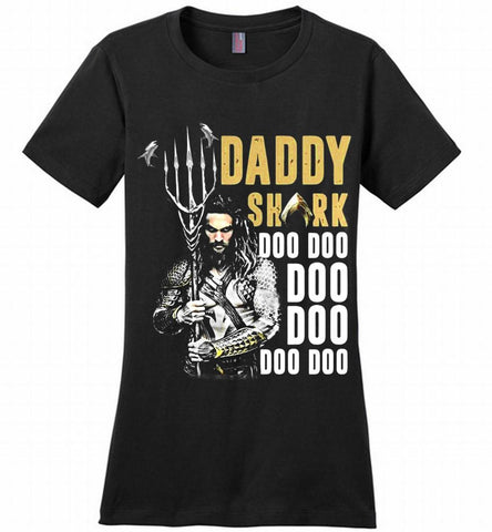 AQUAMAN DADDY SHARK DOO DOO DOO DOO DOO Ladies Perfect - zezetee AQUAMAN DADDY SHARK DOO DOO DOO DOO DOO Ladies Perfect - zezetee