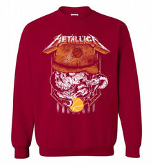 Metallica Skull Snake Phoenix Sun Crewneck Sweatshirt - zezetee Metallica Skull Snake Phoenix Sun Crewneck Sweatshirt - zezetee