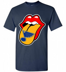 St Louis Blues  x The Rolling Stones Logo Shirt - zezetee St Louis Blues  x The Rolling Stones Logo Shirt - zezetee