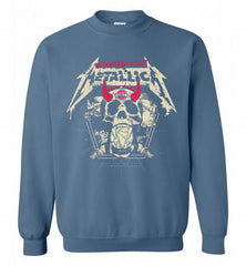 Metallica We Don't Give A Shit Detroit Pistons Crewneck Sweatshirt - zezetee Metallica We Don't Give A Shit Detroit Pistons Crewneck Sweatshirt - zezetee