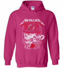 Metallica Skull Snake New Jersey Devils Hoodie - zezetee Metallica Skull Snake New Jersey Devils Hoodie - zezetee