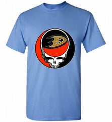 NHL TEAM ANAHEIM DUCKS X GRATEFUL DEAD LOGO BAND Shirt - zezetee NHL TEAM ANAHEIM DUCKS X GRATEFUL DEAD LOGO BAND Shirt - zezetee