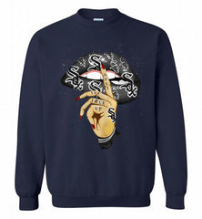 MLB Chicago White Sox Lip Shut The Fuck Up Crewneck Sweatshirt - zezetee MLB Chicago White Sox Lip Shut The Fuck Up Crewneck Sweatshirt - zezetee