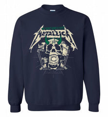 Metallica We Don't Give A Shit Dallas Stars Crewneck Sweatshirt - zezetee Metallica We Don't Give A Shit Dallas Stars Crewneck Sweatshirt - zezetee