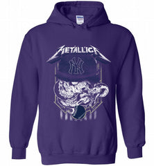 Metallica Skull New York Yankees Logo Hoodie - zezetee Metallica Skull New York Yankees Logo Hoodie - zezetee