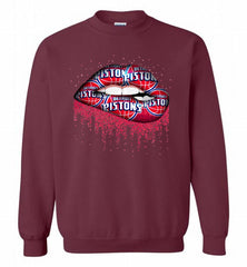 Lip Detroit Pistons Crewneck Sweatshirt - zezetee Lip Detroit Pistons Crewneck Sweatshirt - zezetee
