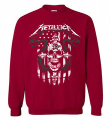 Metallica Snake Skull Dallas Stars Logo Crewneck Sweatshirt - zezetee Metallica Snake Skull Dallas Stars Logo Crewneck Sweatshirt - zezetee