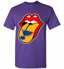 St Louis Blues  x The Rolling Stones Logo Shirt - zezetee St Louis Blues  x The Rolling Stones Logo Shirt - zezetee