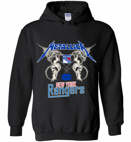 Metallica New York Rangers Logo Hoodie - zezetee Metallica New York Rangers Logo Hoodie - zezetee