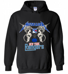 Metallica New York Rangers Logo Hoodie - zezetee Metallica New York Rangers Logo Hoodie - zezetee
