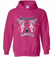 Metallica New York Yankees Logo Hoodie - zezetee Metallica New York Yankees Logo Hoodie - zezetee