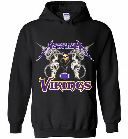 Metallica Minnesota Vikings Logo Hoodie - zezetee Metallica Minnesota Vikings Logo Hoodie - zezetee