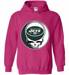 New York Jets Grateful Dead Logo Band Hoodie - zezetee New York Jets Grateful Dead Logo Band Hoodie - zezetee