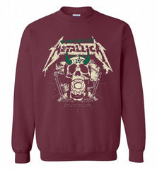 Metallica We Don't Give A Shit Dallas Stars Crewneck Sweatshirt - zezetee Metallica We Don't Give A Shit Dallas Stars Crewneck Sweatshirt - zezetee