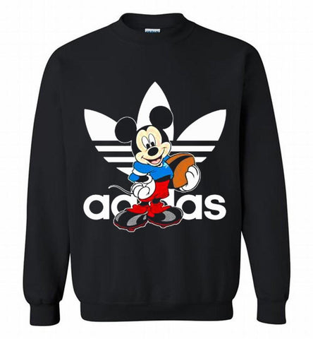 ADIDAS RUGBY MICKEY MOUSE DISNEY SPORTS Crewneck Sweatshirt - zezetee ADIDAS RUGBY MICKEY MOUSE DISNEY SPORTS Crewneck Sweatshirt - zezetee