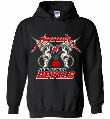 Metallica New Jersey Devils Logo Hoodie - zezetee Metallica New Jersey Devils Logo Hoodie - zezetee
